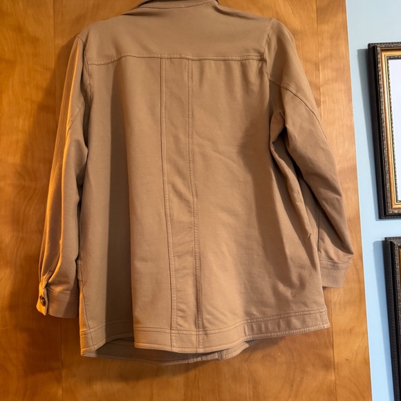 Jill Women's Knit Barn Coat (Camel - Mustard Yellow) Small - Picture 4 of 7